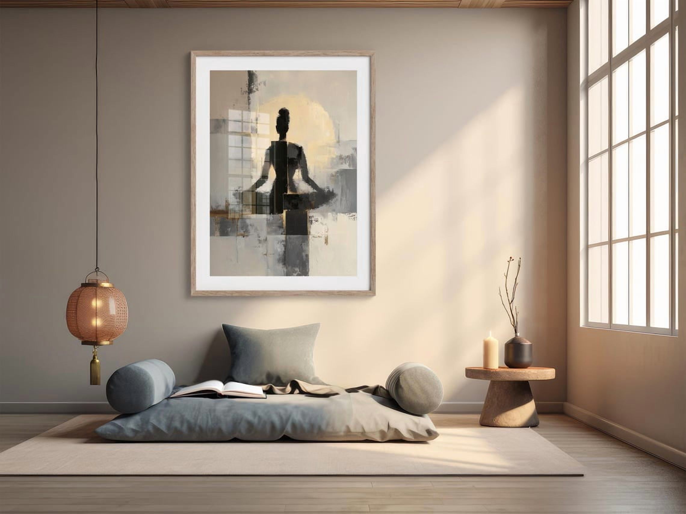 Dopaprint UNFRAMED PAPER POSTER The Silent Sun, Abstract Meditation ...