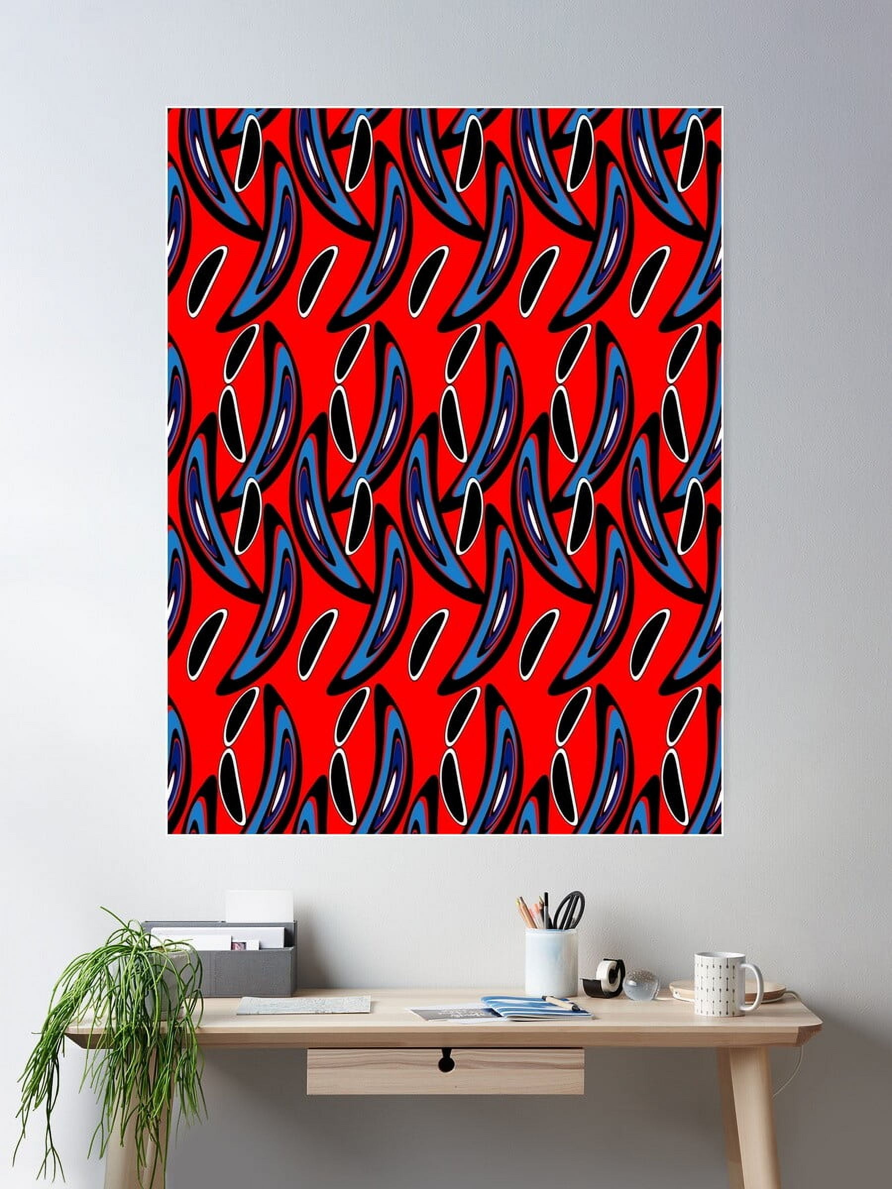 Dopaprint UNFRAMED PAPER POSTER Tropical Bird Feathers In Flight ...