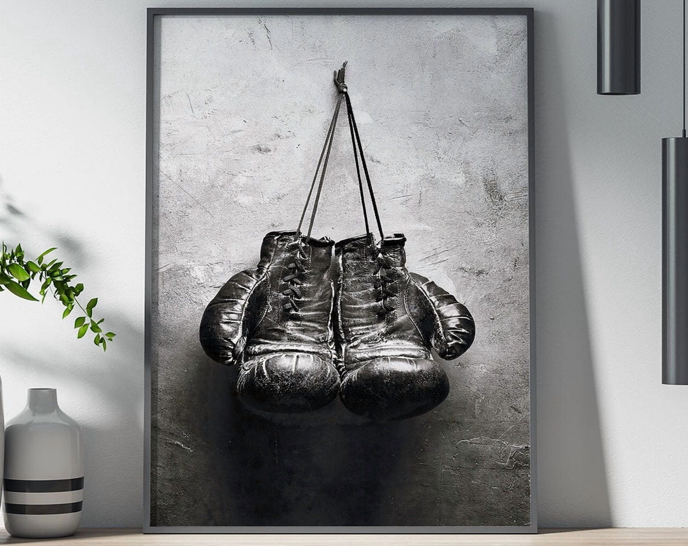 Dopaprint UNFRAMED PAPER POSTER Worn Boxing Gloves Poster, Poster Print ...
