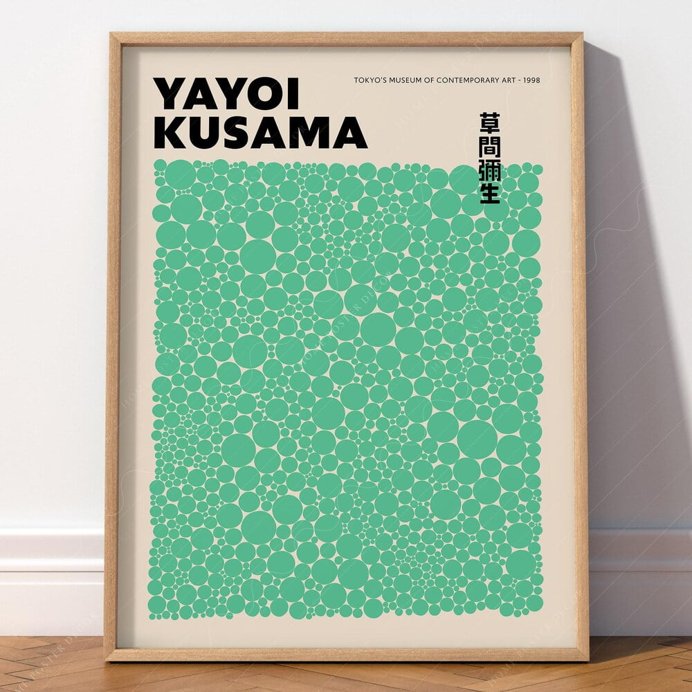 Dopaprint UNFRAMED PAPER POSTER Yayoi Kusama Poster Dots Abstract Art ...