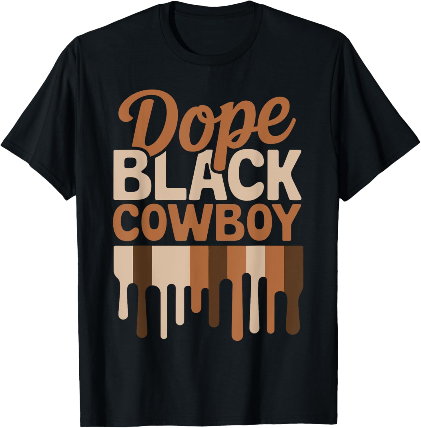 Dope Black Cowboy Melanin African Rodeo Black History Month T-Shirt ...