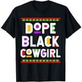 thumbnail image 1 of Dope Black Cowgirl African American Job Proud Profession T-Shirt, 1 of 5