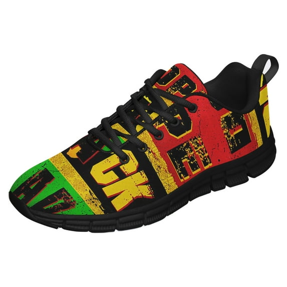 Dope Black Dad Running Shoes Sneakers Mesh Black Size 13