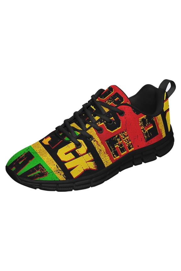 Dope Black Dad Running Shoes Sneakers Mesh Black Size 3.5