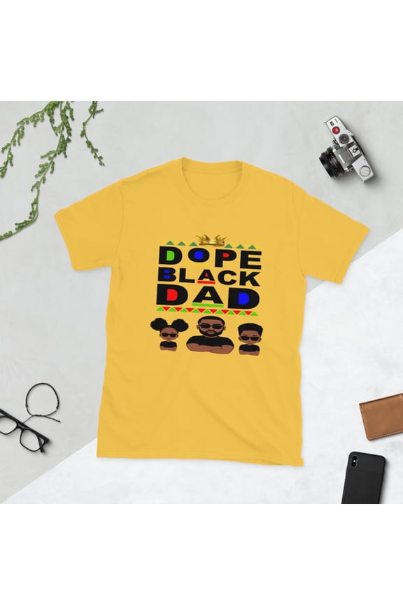 Dope Black Dad Unisex T-Shirt (Daisy, L)