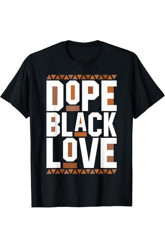 Dope Black History Love Matching Couple African History Month T-Shirt Tee