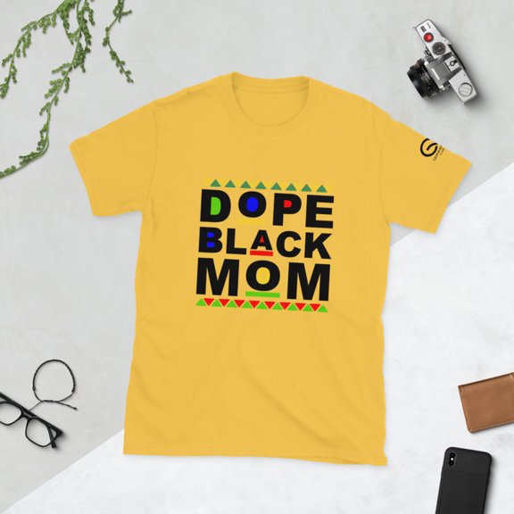 Dope Black Mom V2 Short-Sleeve Unisex T-Shirt (Daisy, M)