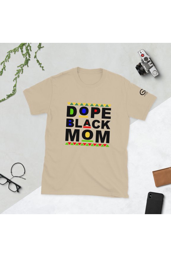 Dope Black Mom V2 Short-Sleeve Unisex T-Shirt (Sand, XL)