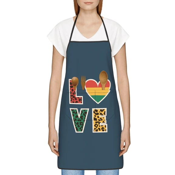 Dope Black Queen Apron,Black History Month Gift for Black Women,Waterproof Chef Apron with Pocket,Inspirational Gift for Kitchen Cooking BBQ,Melanin Gifts