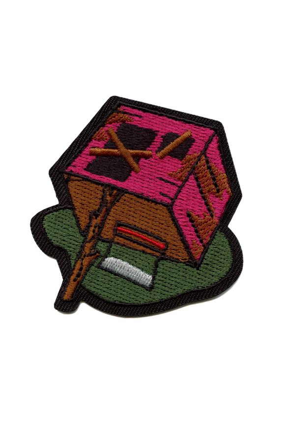 Dope Fiend Trap House Baggie Trick Patch Pink Funny Embroidered Iron On