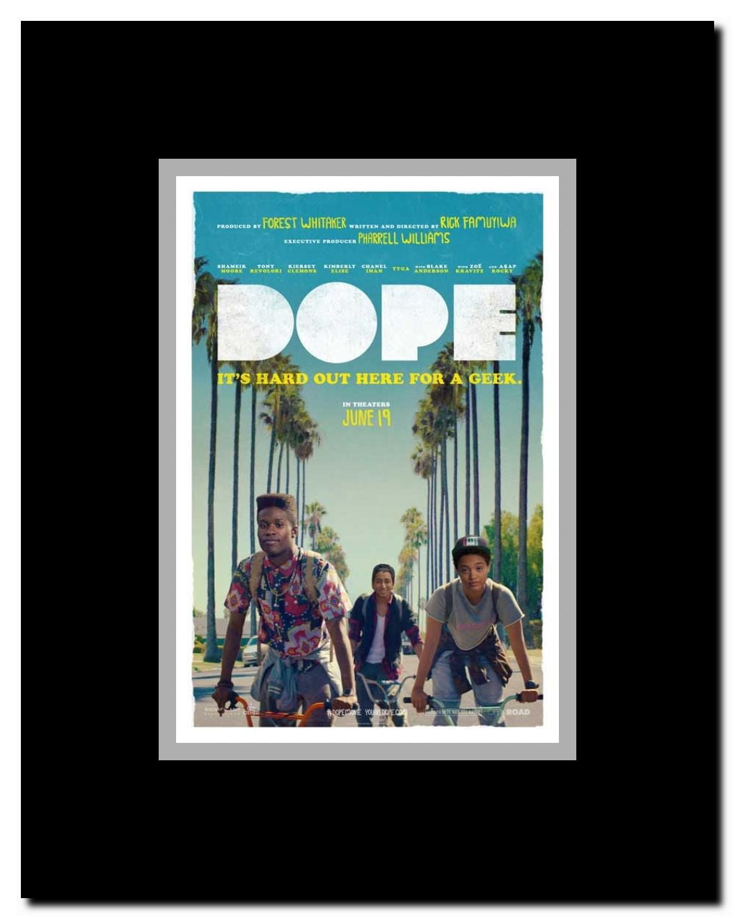 Dope Framed Movie Poster
