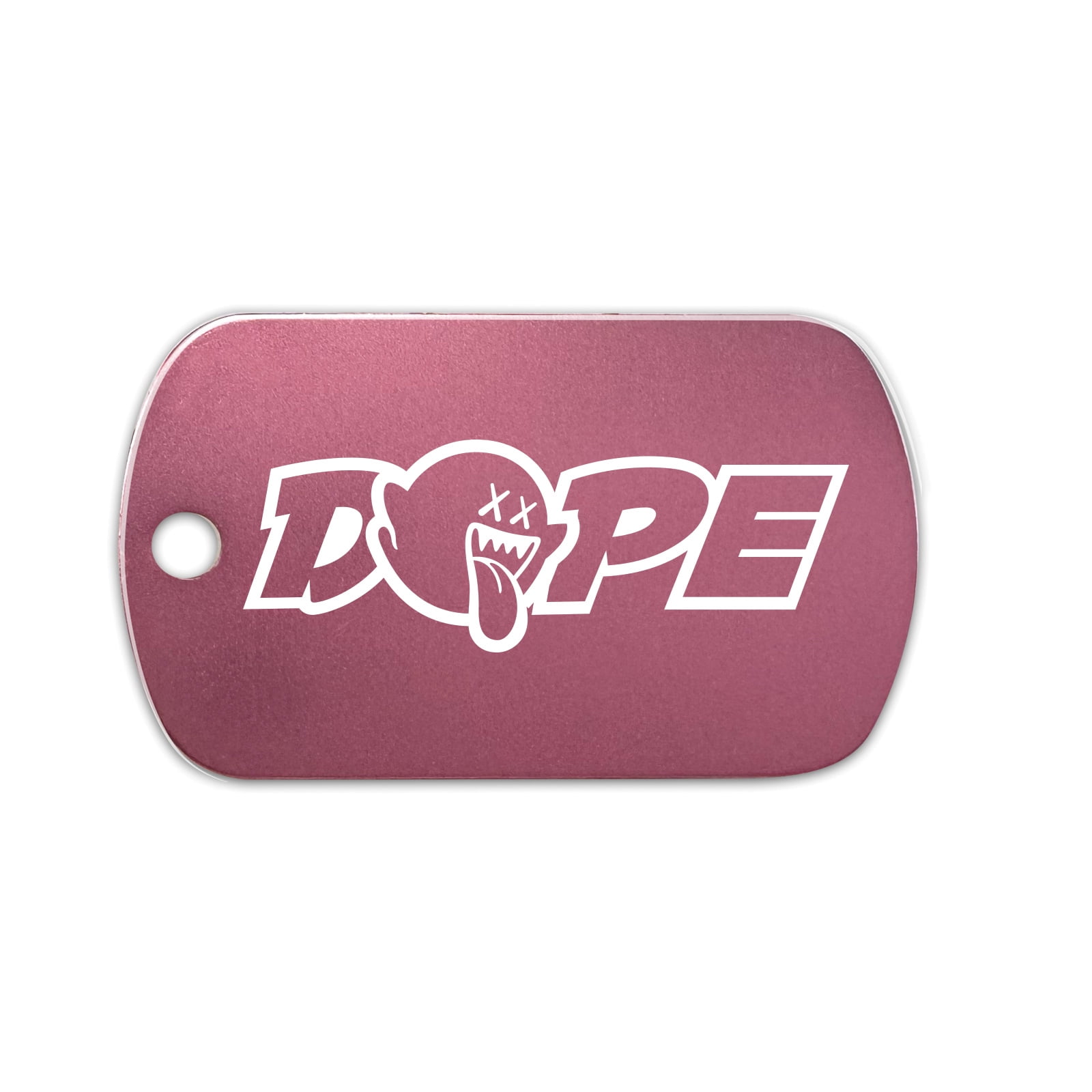 Dope Ghost GI Dog Tag Aluminum Keychain jdm racing tuner import drift ...