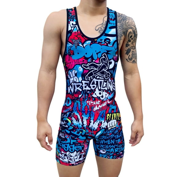 Dope Graffiti Singlet | Funk Fighter Antimicrobial Technology