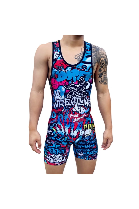 Dope Graffiti Singlet | Funk Fighter Antimicrobial Technology
