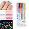thumbnail image 1 of Dopebox 24 Colors Glitter Metallic Pen Set Metallic Pens Coloring Pencils Cute Gel Pens, Womens Office Supplies (6 Color), 1 of 7