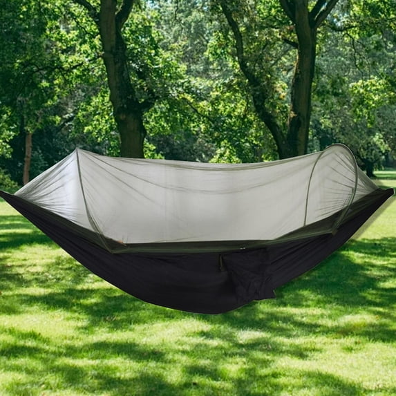 Dopebox Clearance Home Essentials Mosquito Proof Hanging Bed With Mosquito Cover Is Suitable for Outdoor Camping Dining Gatherings Lightweight And Easy To Install, for Porch Garden Yard (Black)