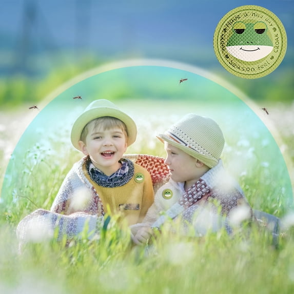 Dopebox Clearance Outdoor Cute Mosquito Repellent Stickers for Children, Special Mosquito Repellent Stickers for Infants, Adults, Outdoor Essential Oil Stickers, Mom Gifts (A)