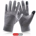 thumbnail image 1 of Dopebox Clearance Sales Winter Thickened Warmth And Velvet Non-slip Outdoor Ski Gloves, Outdoor Products (Gray), 1 of 9