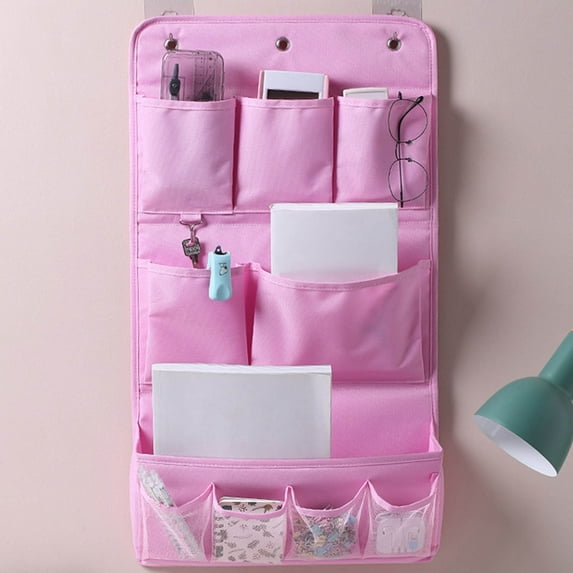 Dopebox Cube Organizer Basket Large Fabric Storage Bins Storage for Closet Organization Home Storage And Organization Natural Canvas Storage Basket (Pink)