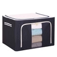 thumbnail image 1 of Dopebox Decorative Storage Containers Decorative Storage Baskets Foldable Storage Bins Large Capacity Moving Packaging Bags Large Fabric Storage Bins (Blue), 1 of 10