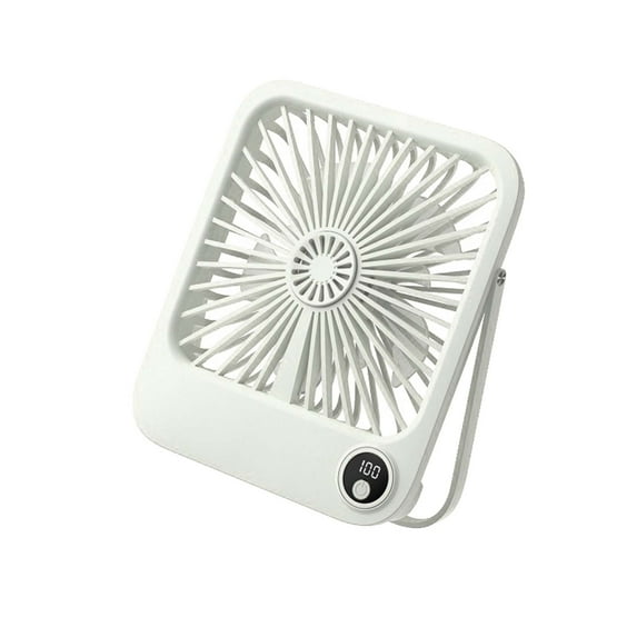 Dopebox Desk Rechargeable Fan, Electric Hand Fan, Small Battery Operated Fan, Small Fan Battery Powered, for Home Office Travel Outdoor (Beige)