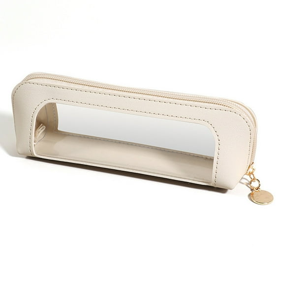 Dopebox Fabric Pencil Pouches Multi-Slot Pencil Pouch Bag Pencil Boxes Double Layer Canvas Pencil Case, Big Pencil Pouch for College (White)