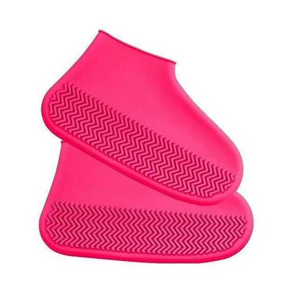 Dopebox Garden Deals Shoe Cover Reusable Non Slip Rubber Rain Shoe Cover Unisex Shoe Protectors Outdoor, Front Door Decorations (Red)