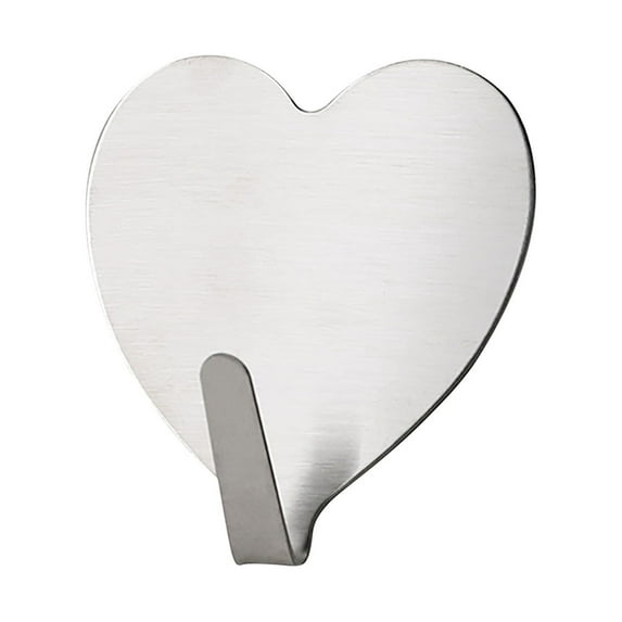 Dopebox Heavy Duty Stainless Steel Hook Hanger Bathroom Towel Hooks Kitchen Hook Outdoor Adhesive Hooks, for Office, Kitchen, Bathroom (Silver)