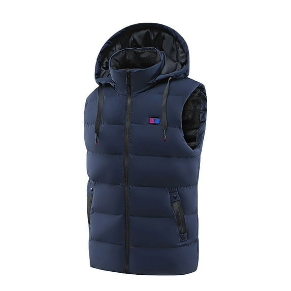 Dopebox Home Decor Clearance Outdoor Warm Clothing Heated for Riding Skiing Fishing Charging Via Heated Coat, Gifts for Men Unique (Blue)