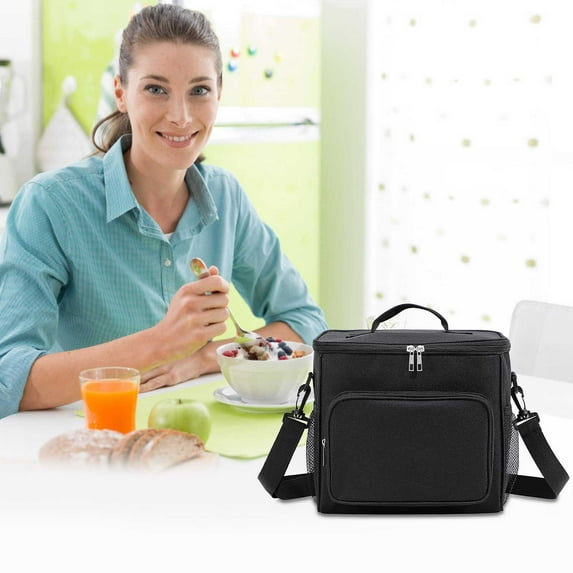 Dopebox Lunch Box for Men Women Womens Lunch Box Small Lunch Bag Tote Bags for Women Women's Lunch Bag (black)