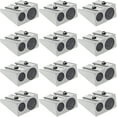 thumbnail image 1 of Dopebox Magnesium Pencil Sharpener Survival, Metal Pencil Sharpener Magnesium, Hand Held Pencil Sharpener, 2-Hole Pencil Sharpener Magnesium Alloy Wedge Profile, Manual Pencil Sharpener (12PCS), 1 of 10