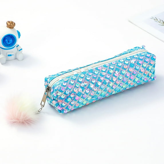 Dopebox Multifunctional Pencil Bag 3 Ring Binder Pencil Pouch Office Stationery Organizer Extra Large Pencil Pouch, Pencil Case for Students (Blue)