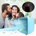 thumbnail image 1 of Dopebox Portable Air Conditioners Fan 3 Speeds Personal Air Conditioner Cooling Fan Portable Portable Air Conditioners Home Office Travel Camping Fan (blue), 1 of 7