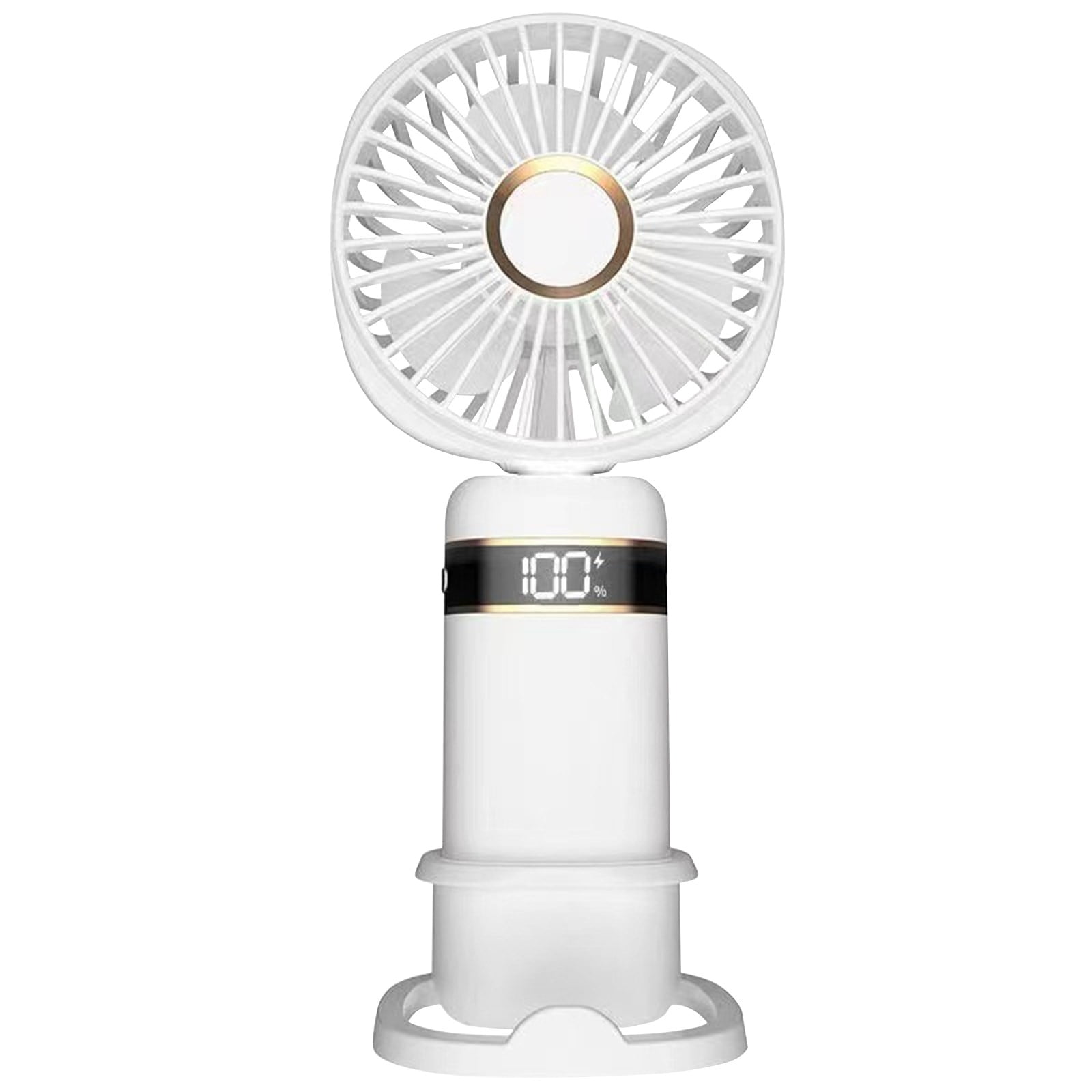Dopebox Portable Fan with Mist, Battery Powered Fans Portable, Rechargeable Camping Fan, Battery Operated Fan Large, Gifts for Women Men (White)