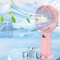 thumbnail image 1 of Dopebox Portable Window Air Conditioner Small Table Fan 12v Portable Air Conditioner 3 Speed Evaporative Cooler, for Room Desk Office (Pink), 1 of 9