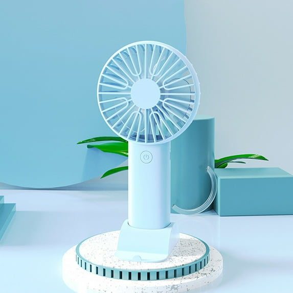 Dopebox Powerful Small Fan, Rechargeable Fan Portable, Personal Fan for Desk, Portable Battery Operated Fan, for Home Office Travel Outdoor (Blue)