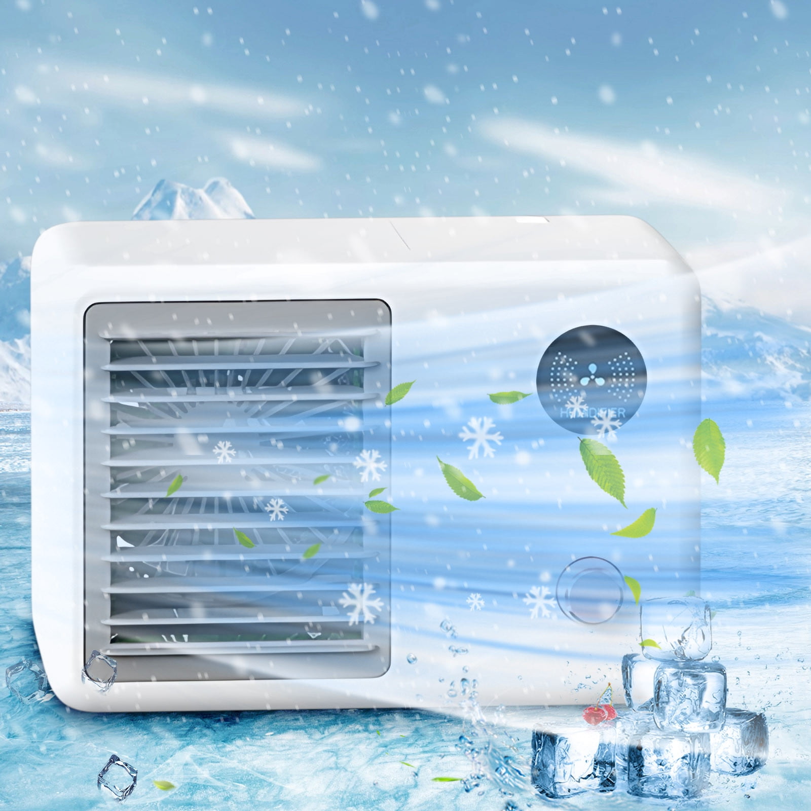 Dopebox Quiet Portable AC & Dehumidifier Portable Fan Conditioner with