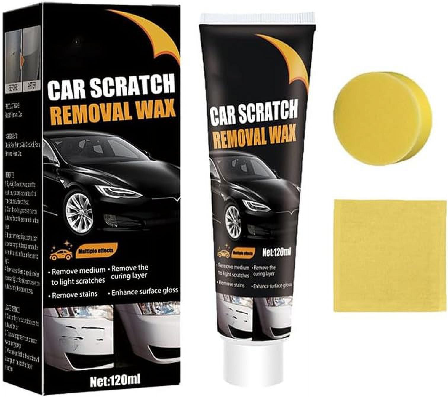 Dopebox Scratch Repair Wax For Car 2024 New Car Paint Scratch Repair Remover Car Scratch Repair Paste Polishing Wax Professional Car Scratch Remover Kit with Wipe Sponge for Car Vehicles 1PC