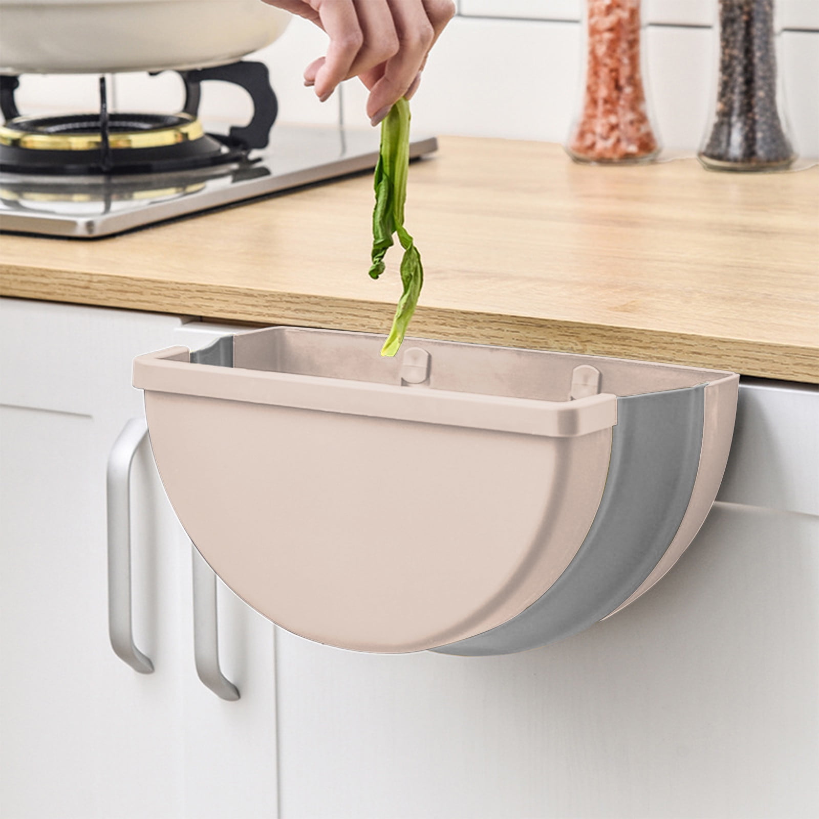 Dopebox SemiRound Kitchen Step Trash Can, Sensor Garbage Cans for