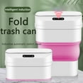 thumbnail image 1 of Dopebox Small Trash Can with lid, Small Trash Bin, Intelligent Rubbish Bin, Extra Large Kitchen Trash Cans, Bathroom Trash Can Smart (Pink), 1 of 6