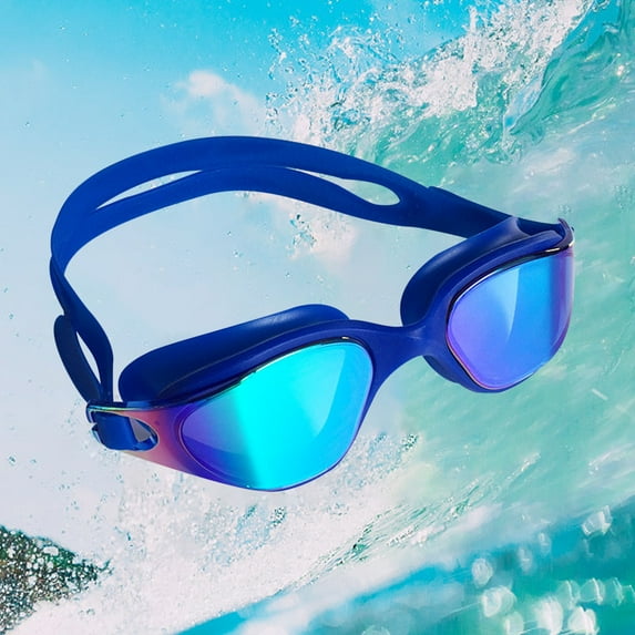 Dopebox Swim Goggles, Swimming Goggles Adults, Anti-Fog Goggles, UV Protection Polarized Pool Goggles for Youth Men Women, HD Adult Swimming Goggles, UV Protection 180° Clear Vision (D)