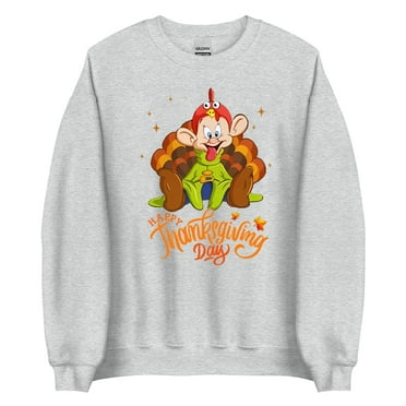 Dopey Dwarf With Turkey Wings Happy Thanksgiving Day Tshirt Women-TH6051