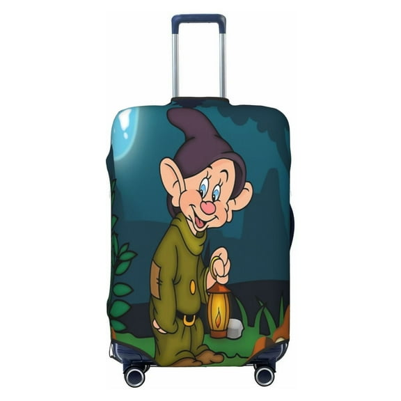 Dopey Lantern Luggage Cover Approved Travel Suitcase Protector Elastic Washable Baggage Covers For 18-21 Inch Luggage