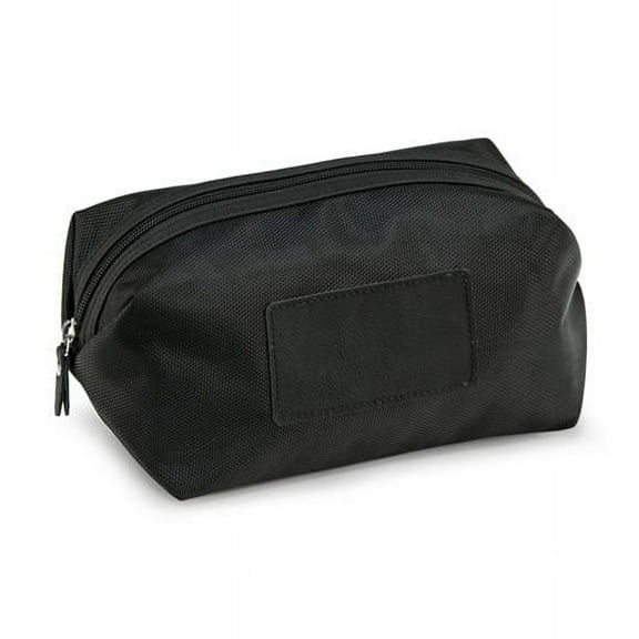 Dopp Kit with Nylon & Accents, Black