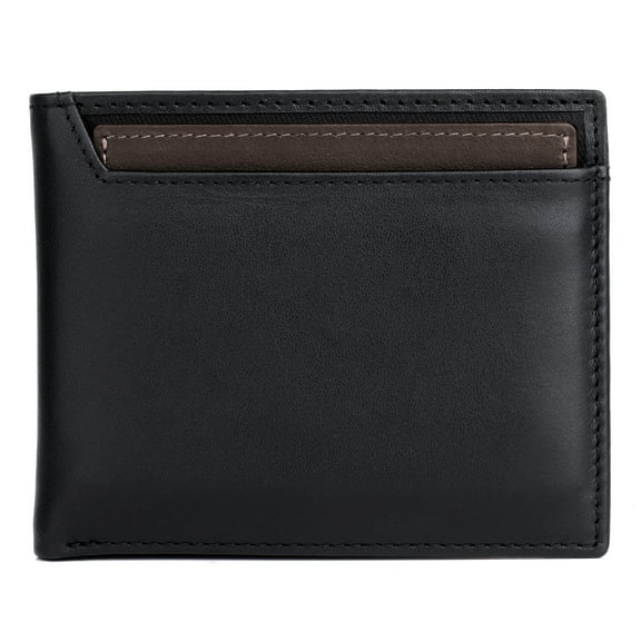 Dopp Men's Alpha RFID ID Convertible Thinfold Leather, Black