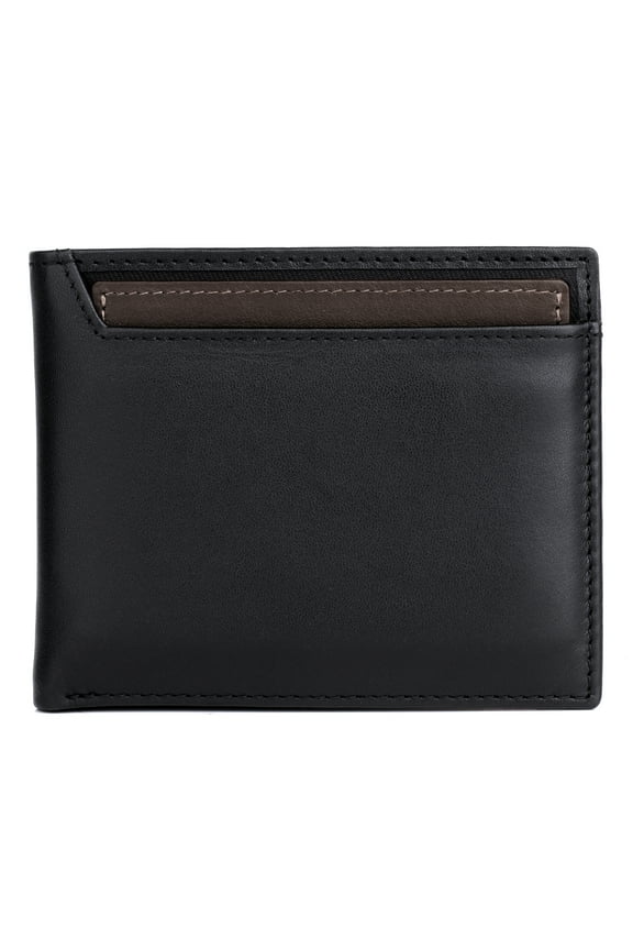 Men's Alpha RFID ID Convertible Thinfold Leather, Black