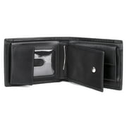 Dopp Mens Regatta Convertible Billfold w/Zip Bill Compartment Leather, Black