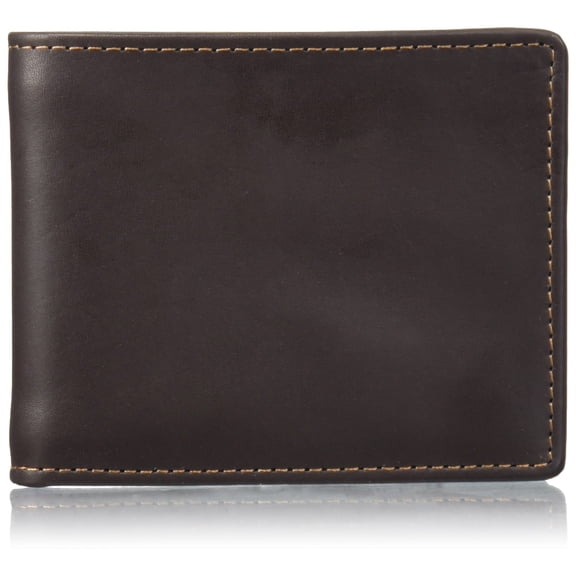 Dopp Men's Regatta Leather Convertible Thinfold Wallet, Brown, One Size Y101
