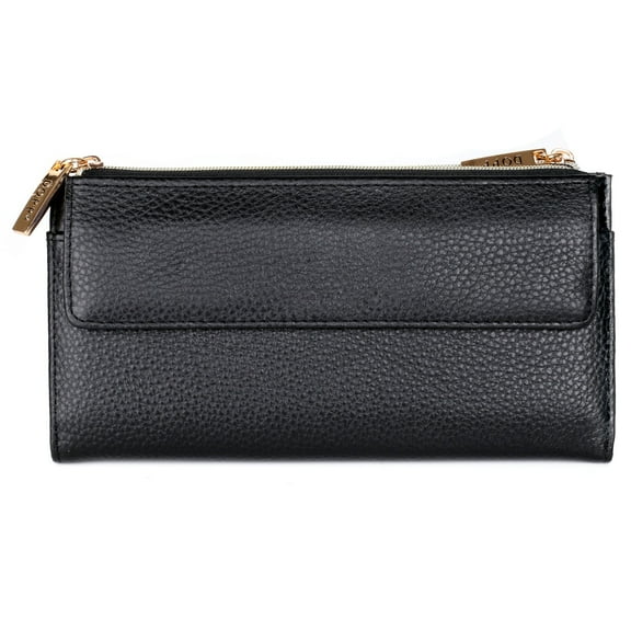 Dopp Women's Cosmopolitan Wallet Leather, Black