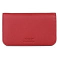 thumbnail image 1 of Dopp Women's Pik-Me-Up Snap Card Case Leather, Red, 1 of 4